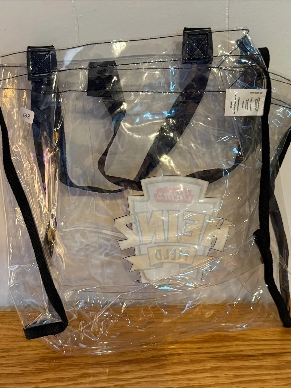 Field Clear Tote Bag for Men - Black Trim